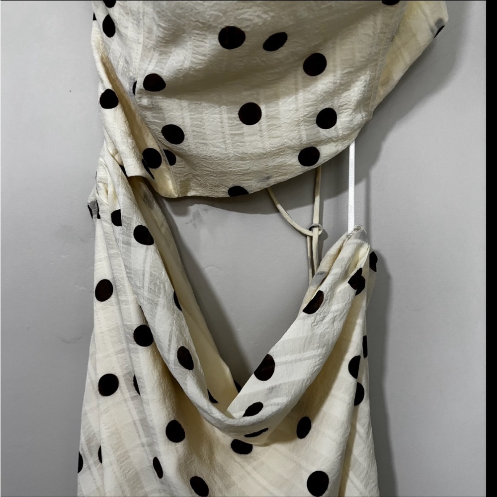 Princess Polly Jasira Strapless Polka Dot Maxi Dress Size 10 - Picture 6 of 8